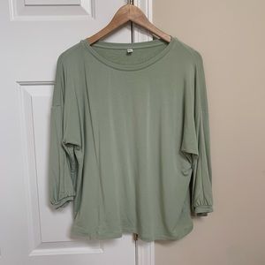 Uniqlo Moss Green top